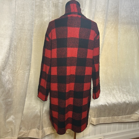 Dex Buffalo Plaid Shacket Jacket Sweater Cardigan Sz S - Picture 3 of 6